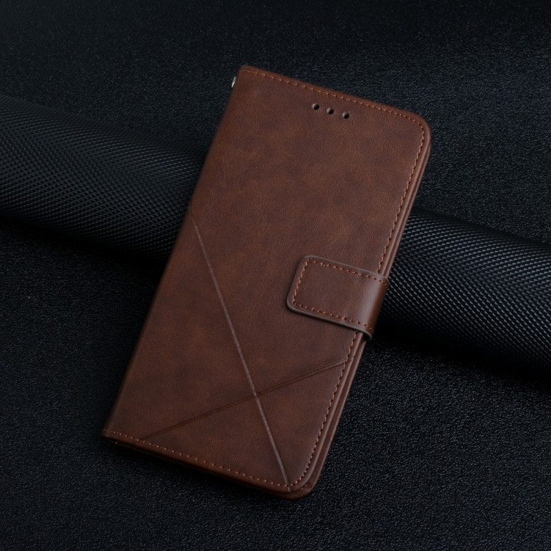 Custodia in pelle Samsung Galaxy S22 Ultra 5G X Design Stile In Pelle Geo