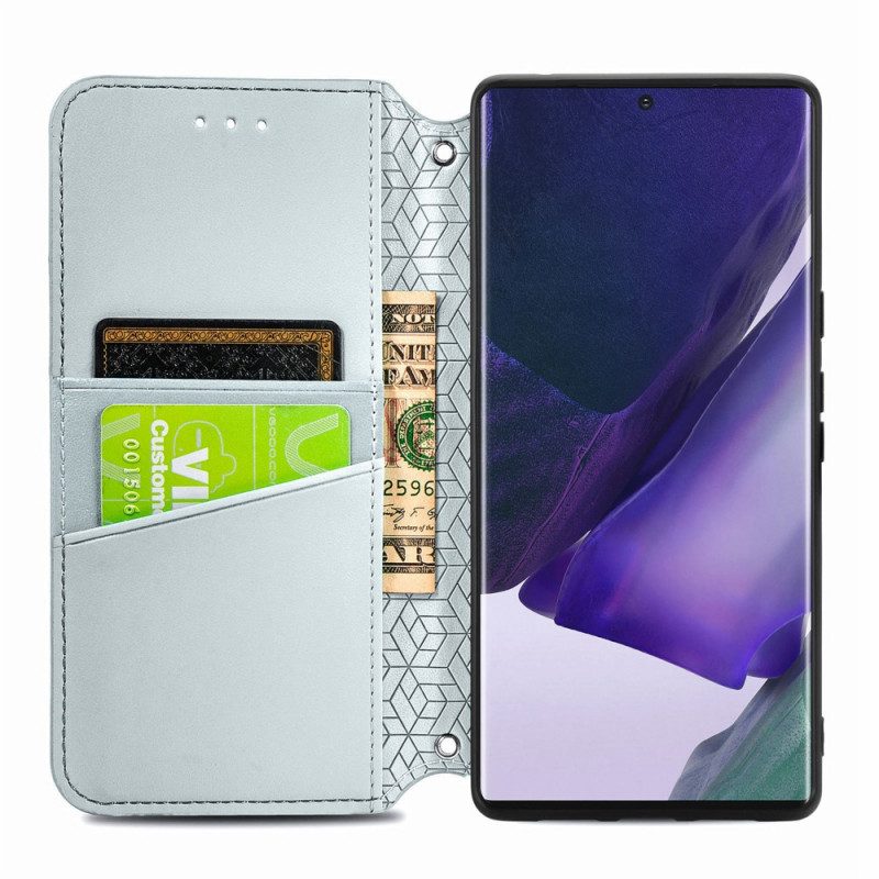 Folio Cover Samsung Galaxy S22 Ultra 5G Custodia in pelle Mandala