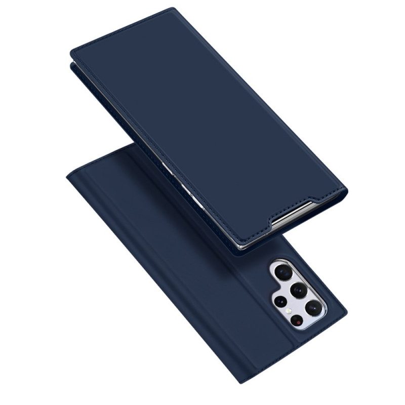 Folio Cover Samsung Galaxy S22 Ultra 5G Custodia in pelle Pelle Pro Dux Ducis