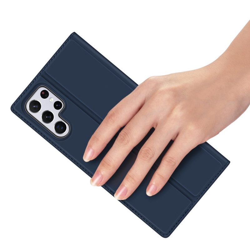 Folio Cover Samsung Galaxy S22 Ultra 5G Custodia in pelle Pelle Pro Dux Ducis
