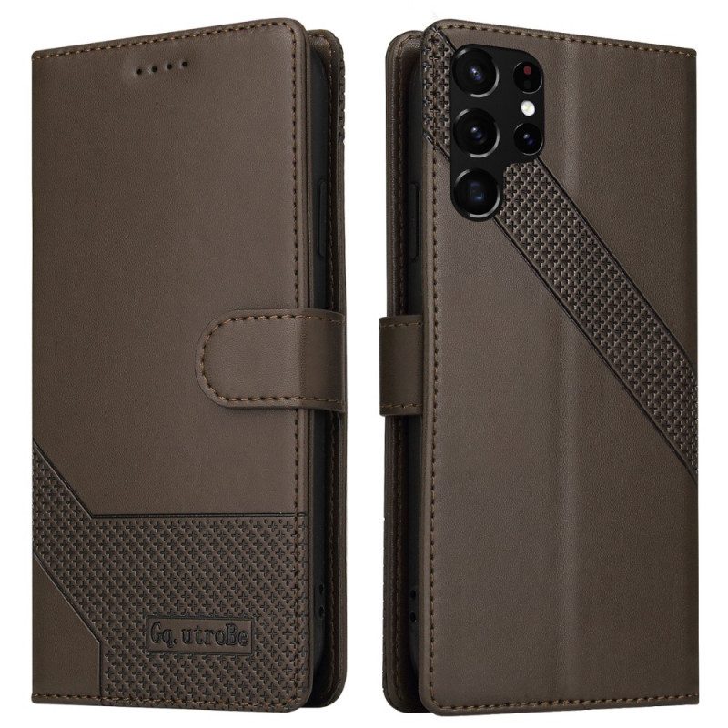 Folio Cover Samsung Galaxy S22 Ultra 5G Effetto Pelle Gq.utrobe