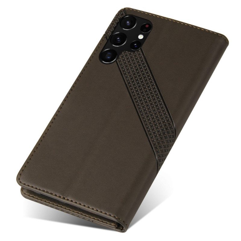 Folio Cover Samsung Galaxy S22 Ultra 5G Effetto Pelle Gq.utrobe