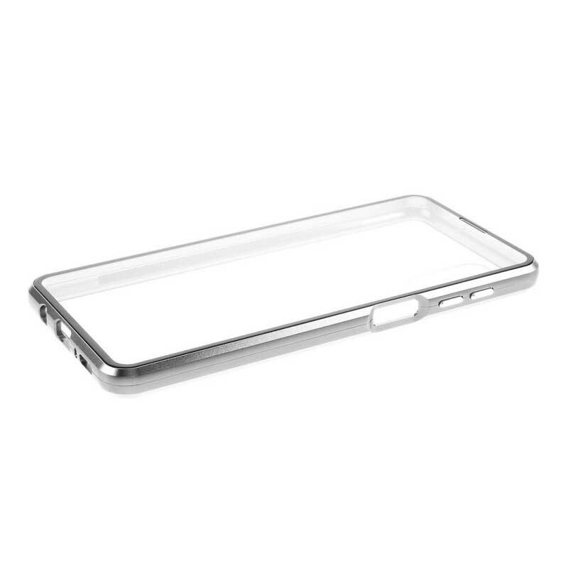 Cover Samsung Galaxy M51 Bordi In Metallo E Vetro Temperato