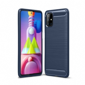 Cover Samsung Galaxy M51 Fibra Di Carbonio Spazzolata