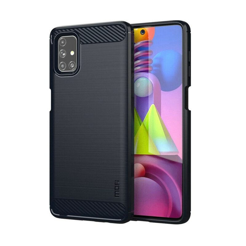 Cover Samsung Galaxy M51 Fibra Di Carbonio Spazzolata Mofi