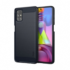 Cover Samsung Galaxy M51 Fibra Di Carbonio Spazzolata Mofi
