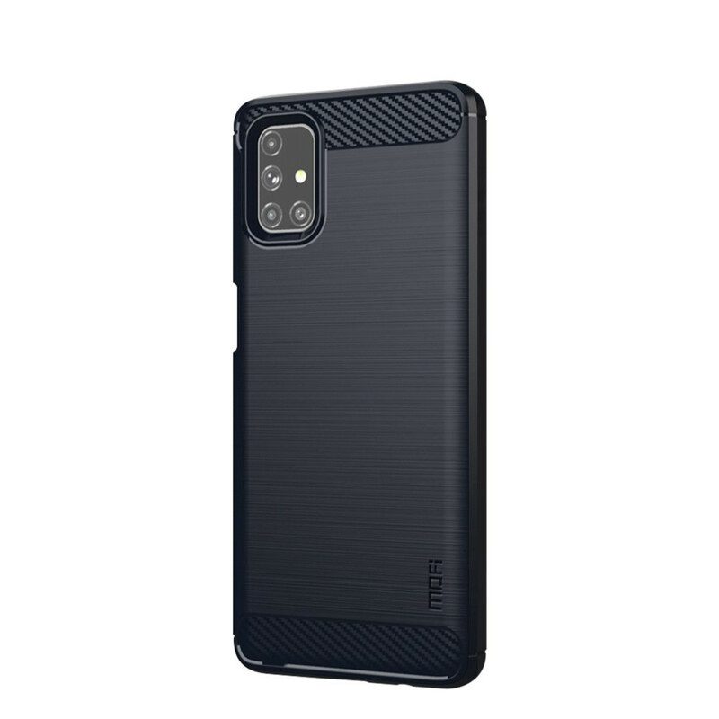 Cover Samsung Galaxy M51 Fibra Di Carbonio Spazzolata Mofi