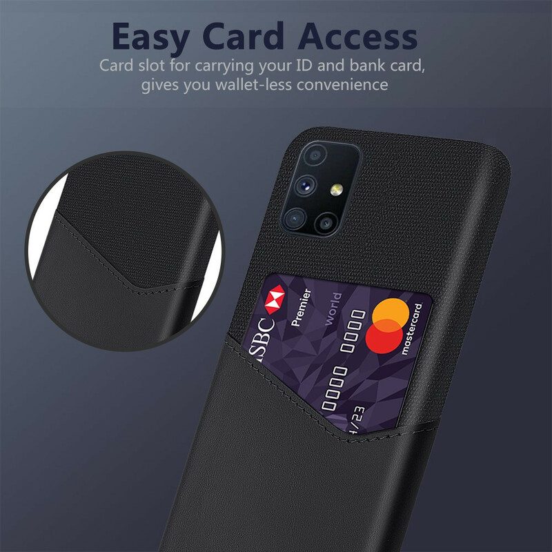 Cover Samsung Galaxy M51 Titolare Della Carta Ksq
