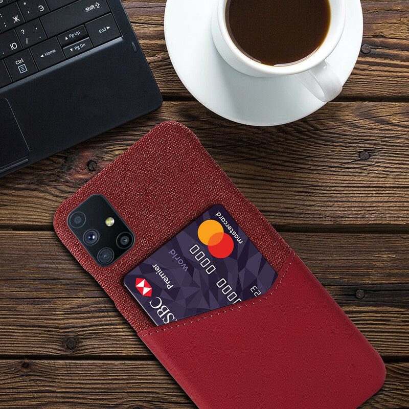 Cover Samsung Galaxy M51 Titolare Della Carta Ksq