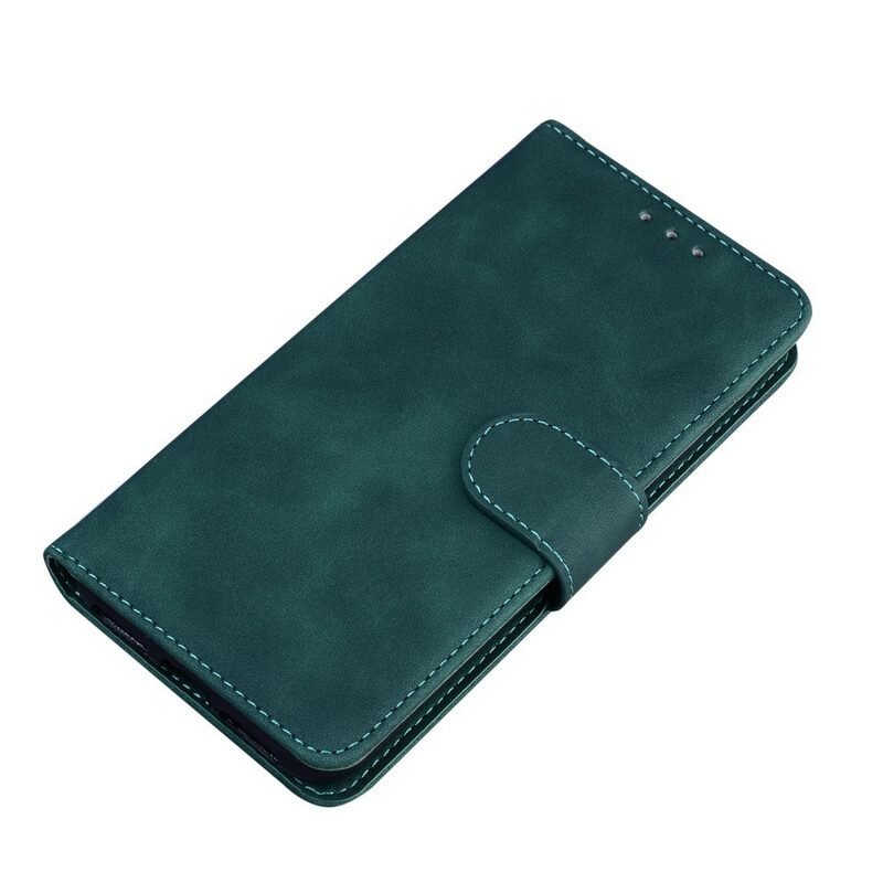 Custodia in pelle Samsung Galaxy M51 Effetto Pelle Monocromatica