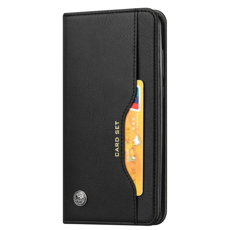 Folio Cover Samsung Galaxy M51 Custodia in pelle Portacarte In Ecopelle