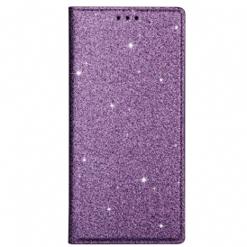 Folio Cover Samsung Galaxy M51 Custodia in pelle Stile Paillettes
