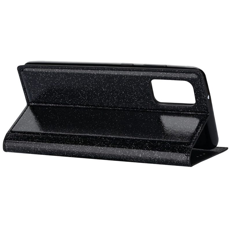 Folio Cover Samsung Galaxy M51 Custodia in pelle Stile Paillettes
