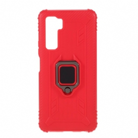 Cover Huawei P40 Lite 5G Anello E Fibra Di Carbonio