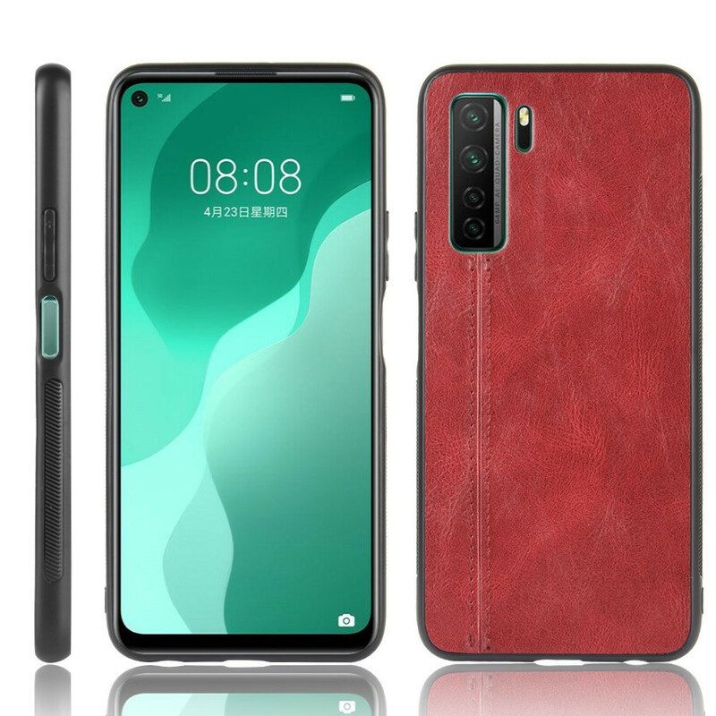 Cover Huawei P40 Lite 5G Cuciture In Pelle Stile