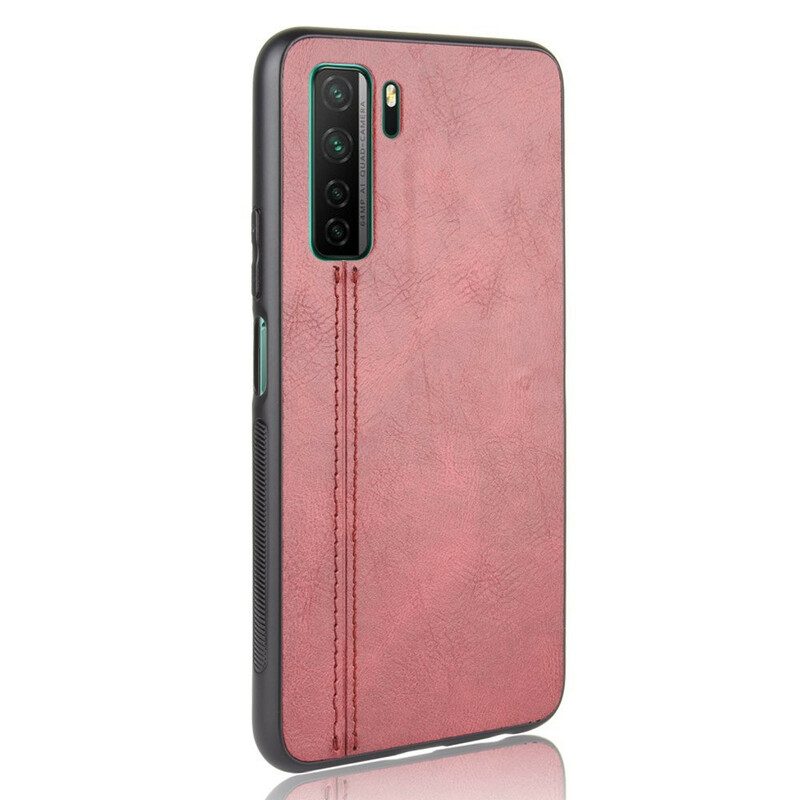Cover Huawei P40 Lite 5G Cuciture In Pelle Stile