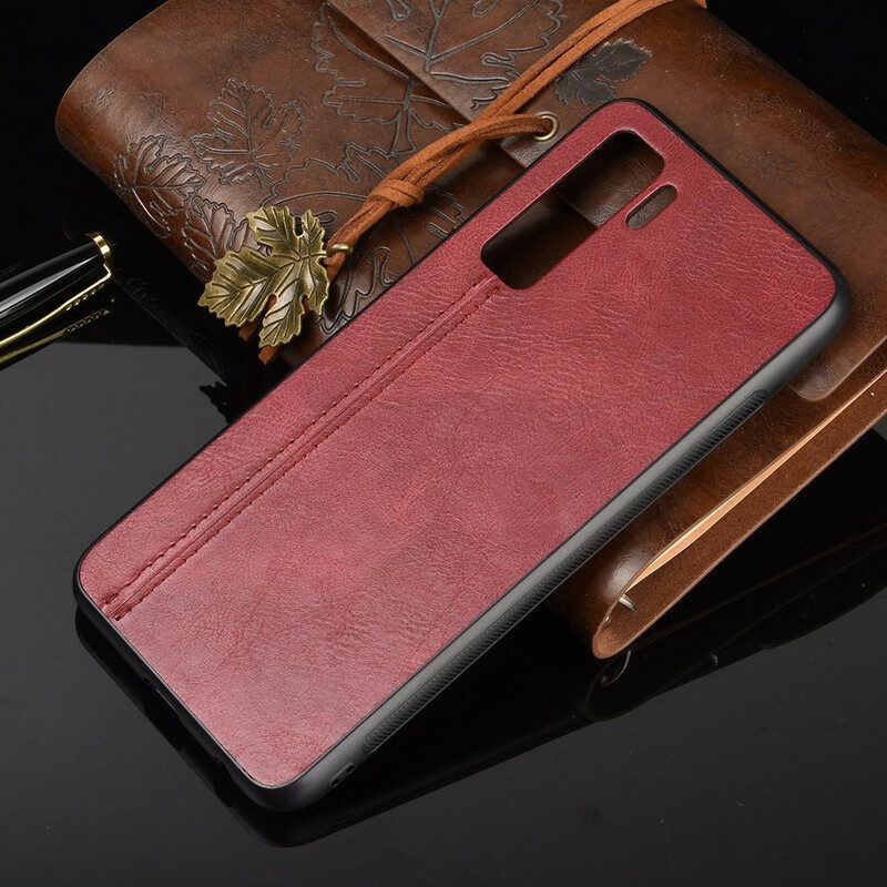 Cover Huawei P40 Lite 5G Cuciture In Pelle Stile