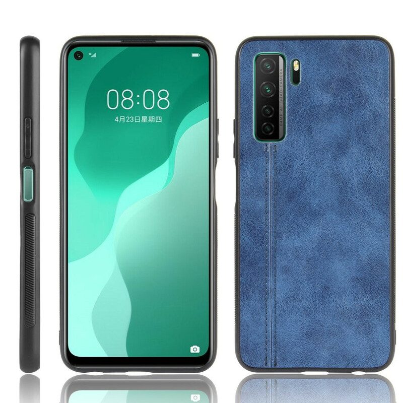 Cover Huawei P40 Lite 5G Cuciture In Pelle Stile