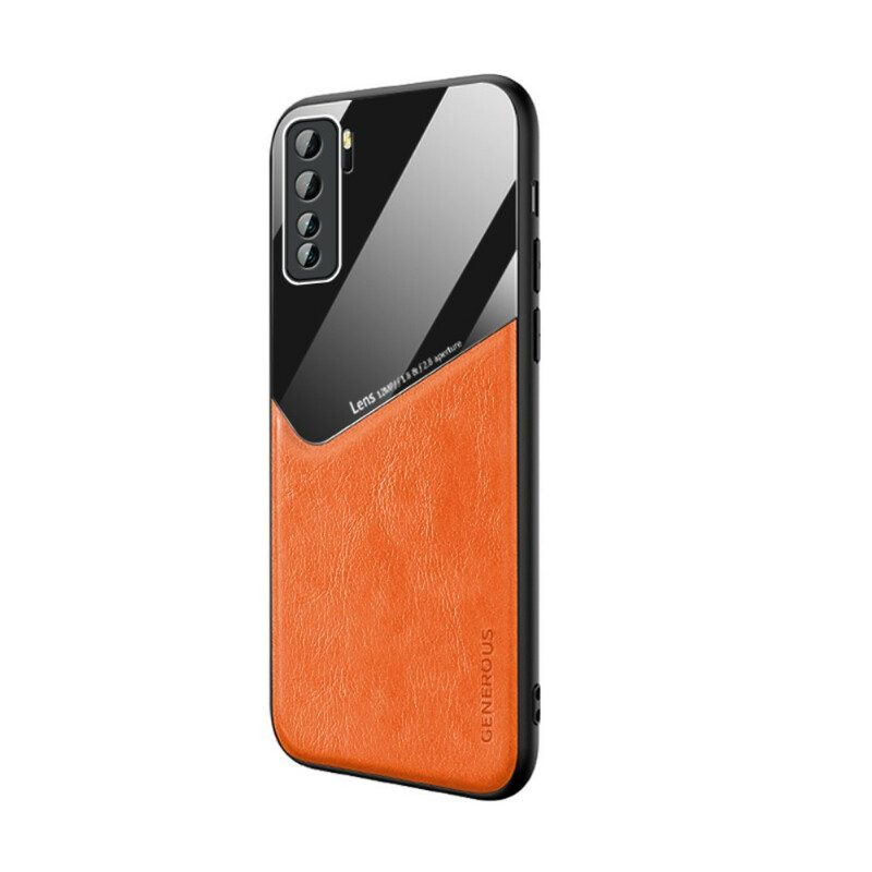 Cover Huawei P40 Lite 5G Effetto Pelle Magnetica