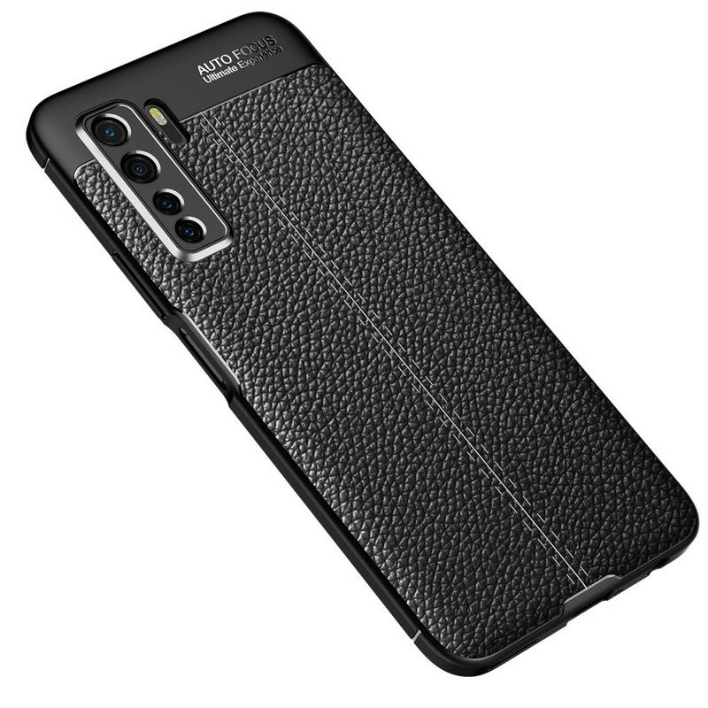 Cover Huawei P40 Lite 5G Trama Di Pelle Di Litchi