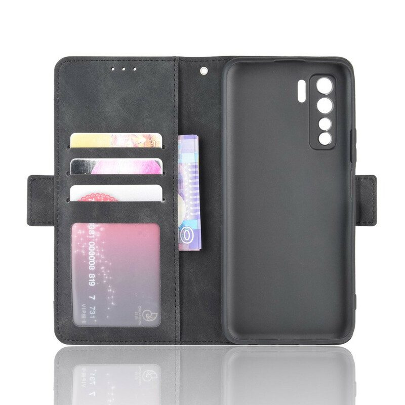 Custodia in pelle Huawei P40 Lite 5G Classe Premier Multi-carta