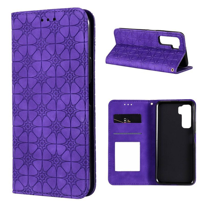 Folio Cover Huawei P40 Lite 5G Custodia in pelle Stampa A Stella