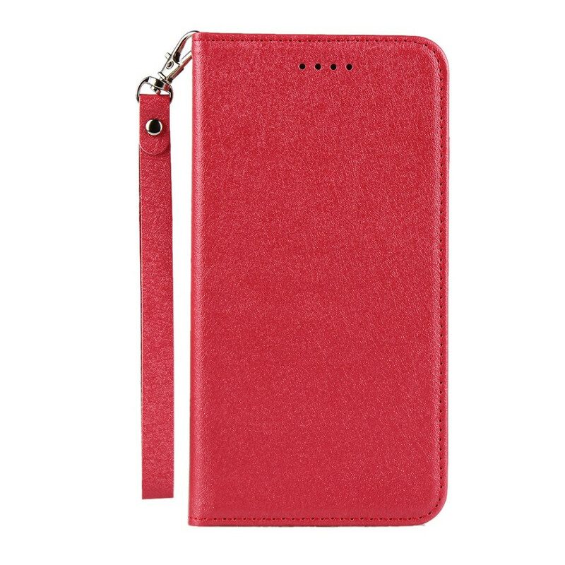 Folio Cover Huawei P40 Lite 5G Custodia in pelle Stile In Morbida Pelle Con Cinturino