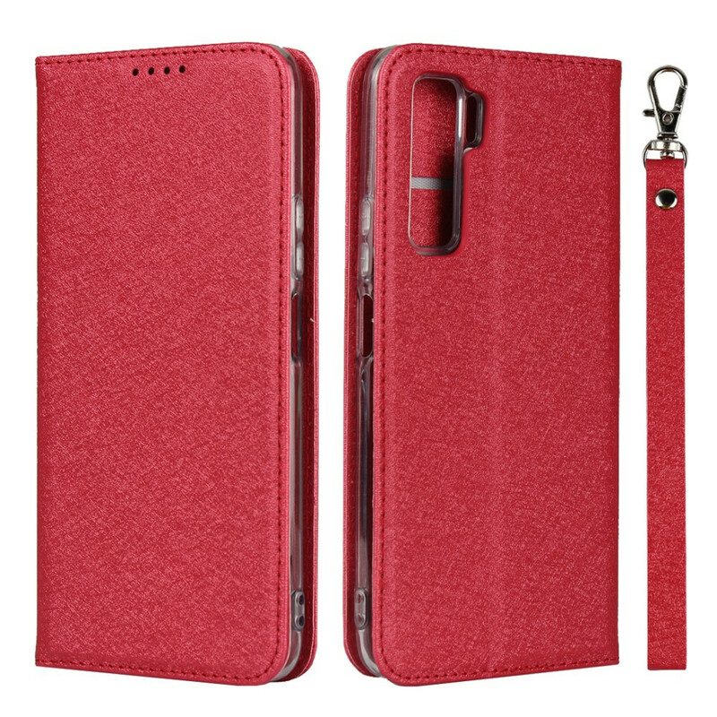 Folio Cover Huawei P40 Lite 5G Custodia in pelle Stile In Morbida Pelle Con Cinturino