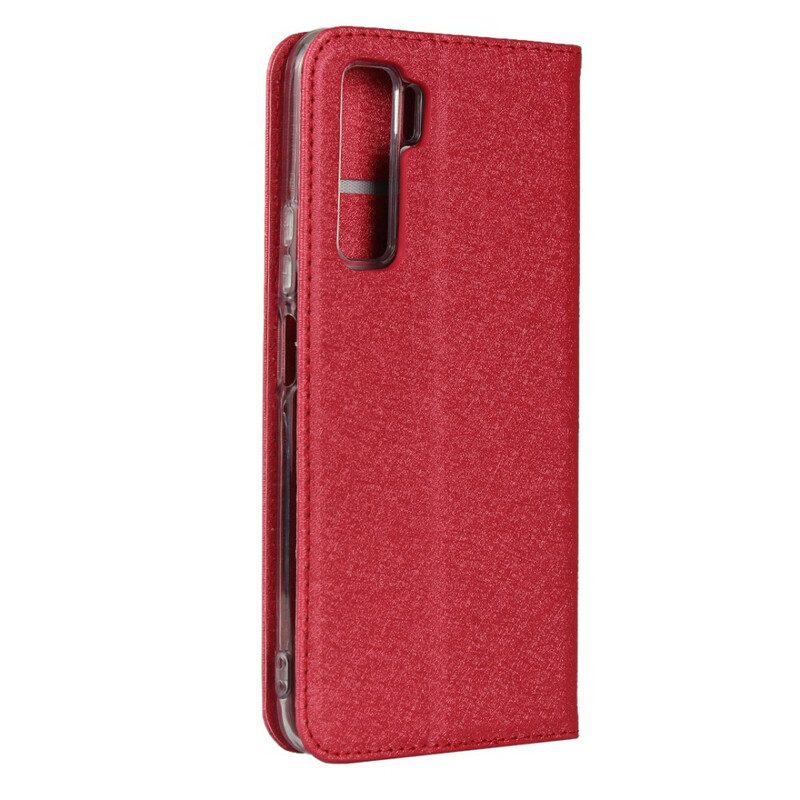 Folio Cover Huawei P40 Lite 5G Custodia in pelle Stile In Morbida Pelle Con Cinturino