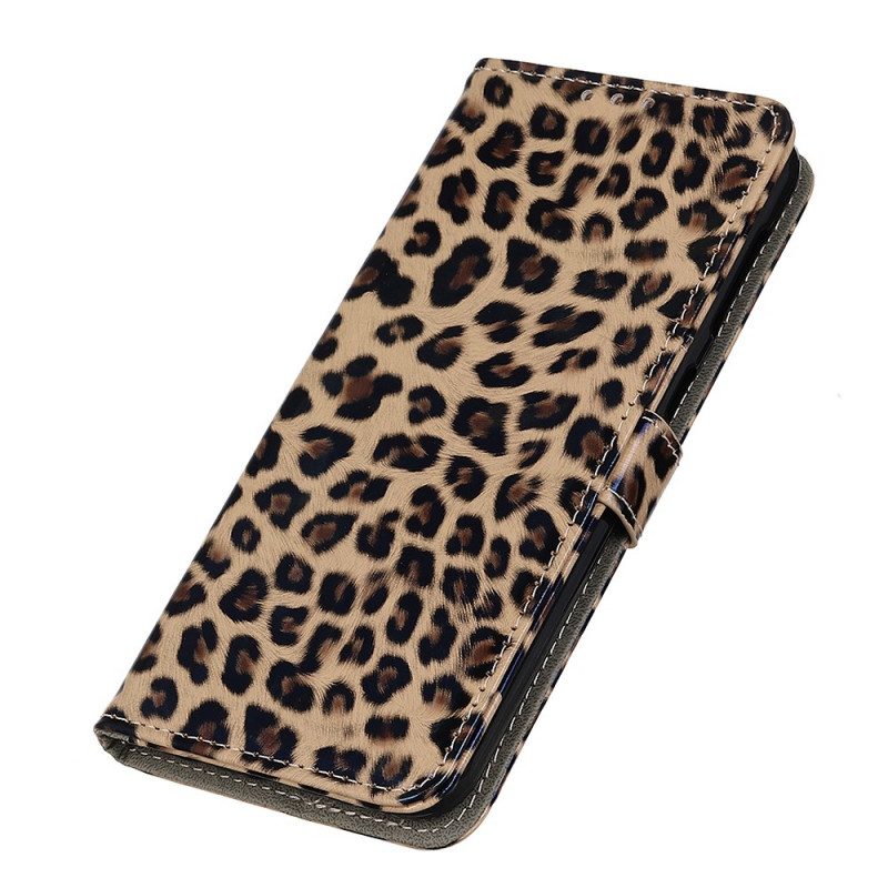 Custodia A Portafoglio Huawei Nova 9 Leopardo Semplice