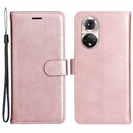 Custodia in pelle Huawei Nova 9 Cinturino Effetto Pelle
