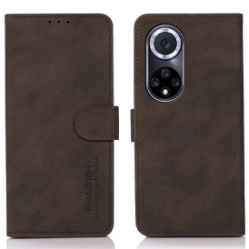 Custodia in pelle Huawei Nova 9 Khazneh Moda Effetto Pelle