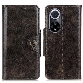 Custodia in pelle Huawei Nova 9 Similpelle Lucida Khazneh