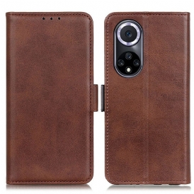 Folio Cover Huawei Nova 9 Custodia in pelle Doppio Lembo