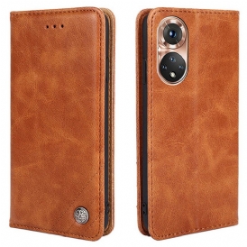 Folio Cover Huawei Nova 9 Custodia in pelle Rivetto In Pelle Stile