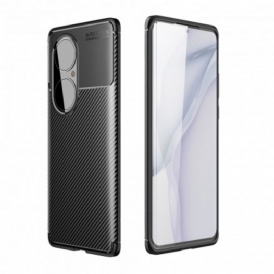 Cover Huawei P50 Struttura Flessibile In Fibra Di Carbonio