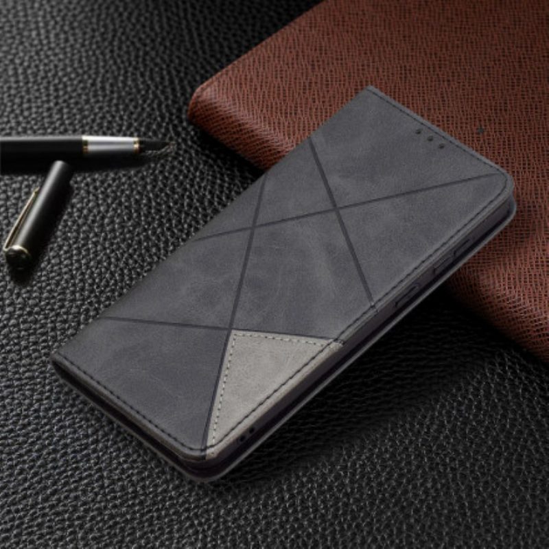 Folio Cover Huawei P50 Custodia in pelle Stile D'artista