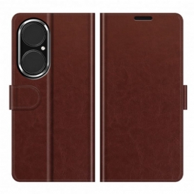 Folio Cover Huawei P50 Design In Pelle Stile