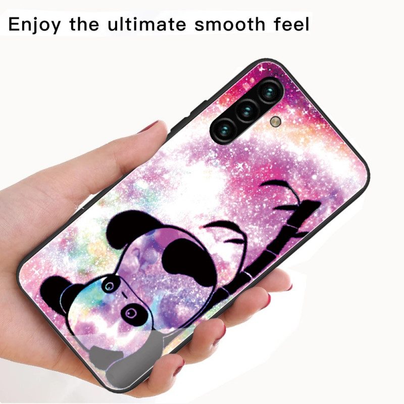 Cover Samsung Galaxy A13 5G / A04s Panda In Vetro Temperato