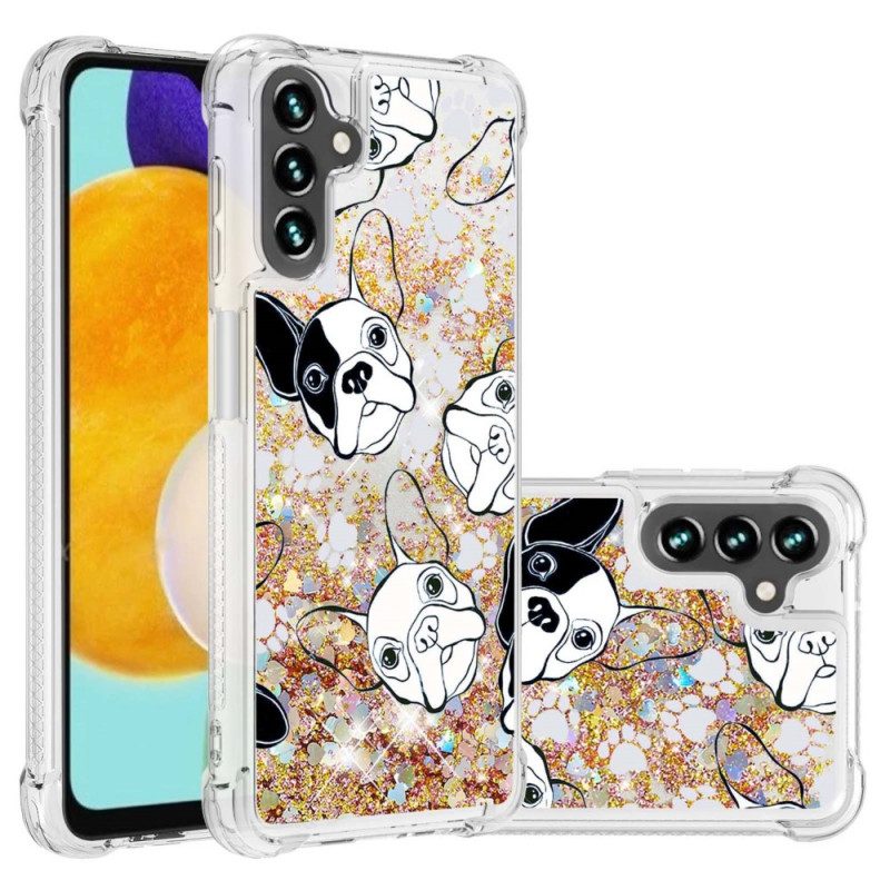 Cover Samsung Galaxy A13 5G / A04s Signor Cane Paillettes