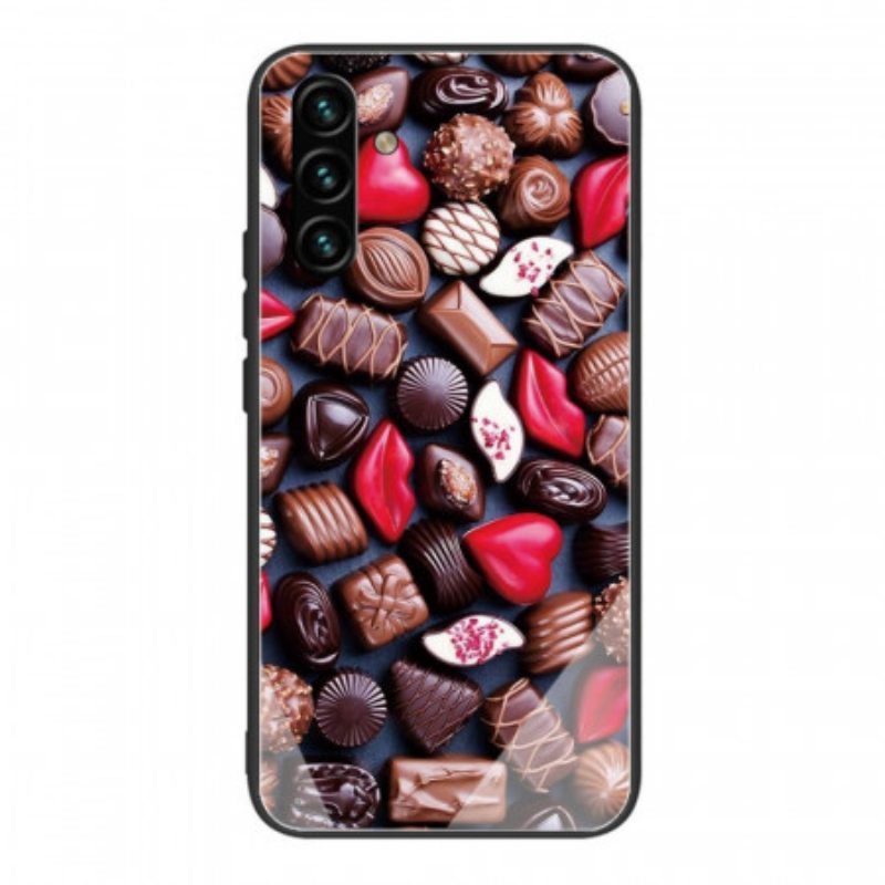 Cover Samsung Galaxy A13 5G / A04s Vetro Temperato Al Cioccolato