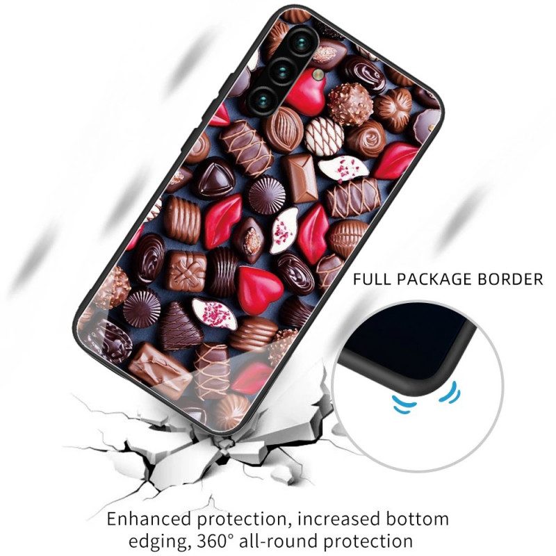 Cover Samsung Galaxy A13 5G / A04s Vetro Temperato Al Cioccolato