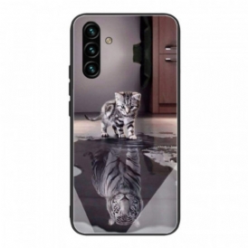 Cover Samsung Galaxy A13 5G / A04s Vetro Temperato Ernest La Tigre