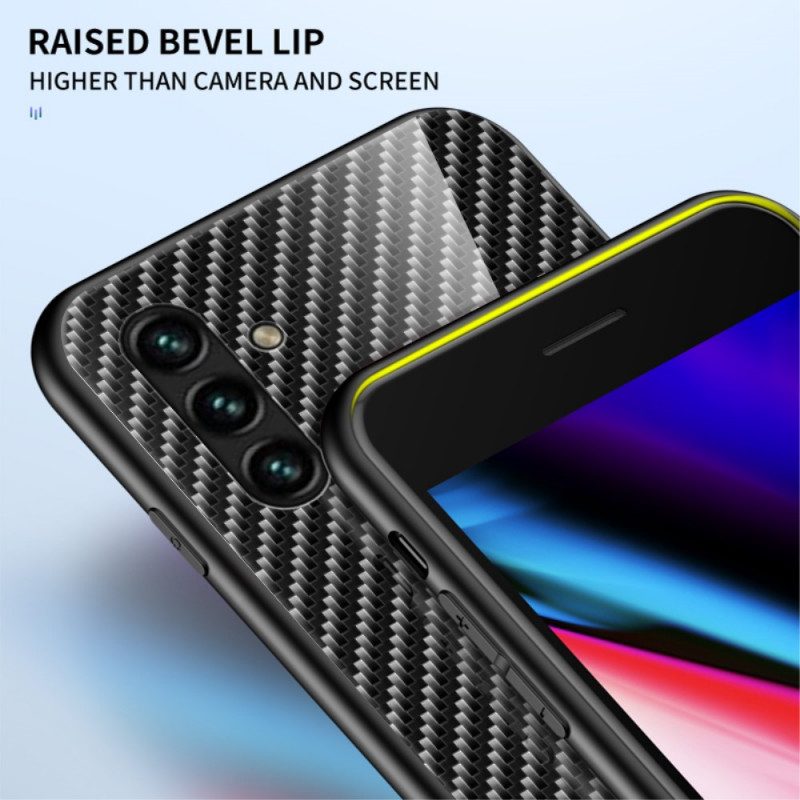 Cover Samsung Galaxy A13 5G / A04s Vetro Temperato In Fibra Di Carbonio