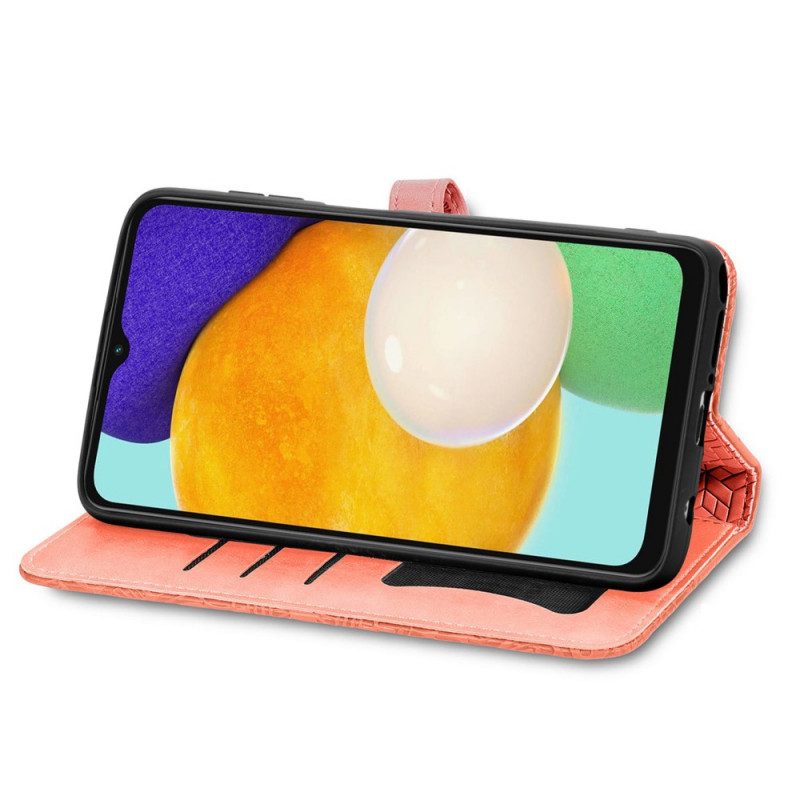 Custodia A Portafoglio Samsung Galaxy A13 5G / A04s Foglie Tribali