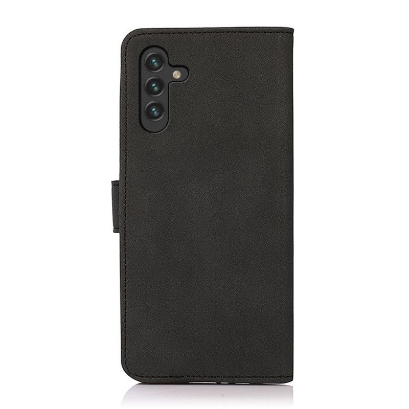 Custodia A Portafoglio Samsung Galaxy A13 5G / A04s Khazneh Texture Effetto Pelle