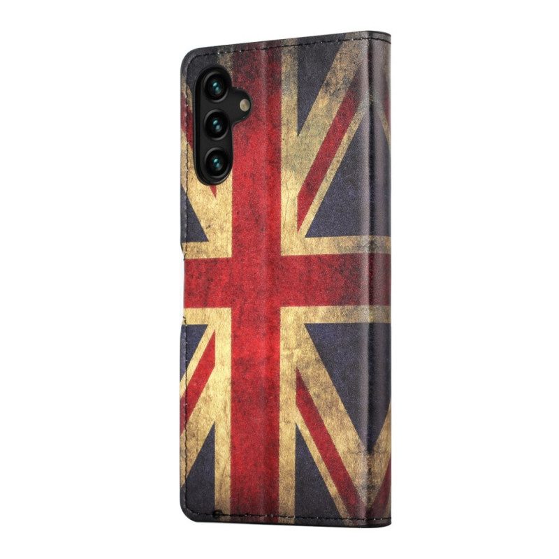 Custodia in pelle Samsung Galaxy A13 5G / A04s Bandiera Dell'inghilterra