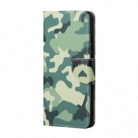 Custodia in pelle Samsung Galaxy A13 5G / A04s Camuffamento Militare