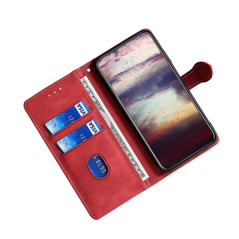 Custodia in pelle Samsung Galaxy A13 5G / A04s Ecopelle Bicolore Elegante