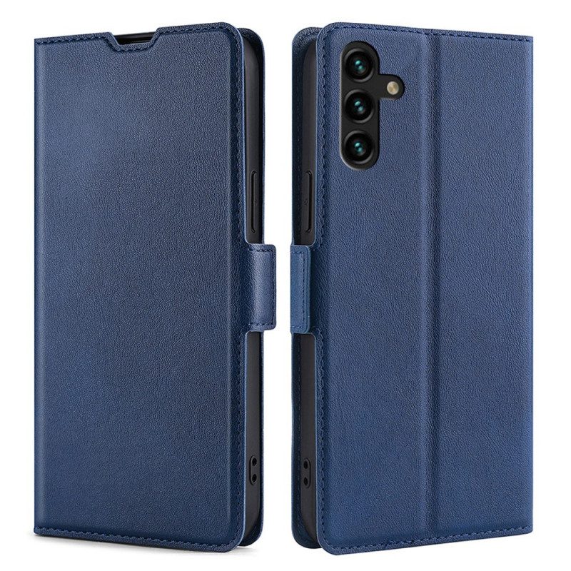 Custodia in pelle Samsung Galaxy A13 5G / A04s Folio Cover Design A Doppia Patta
